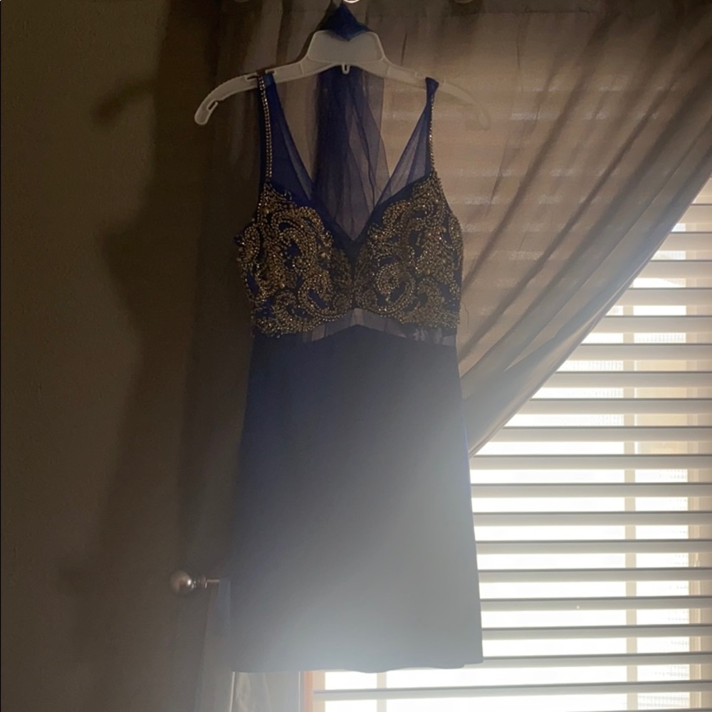 Homecoming dress dark blue